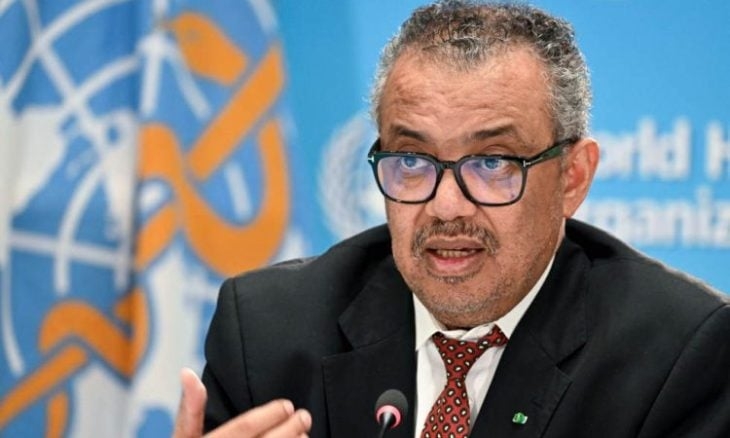 مدير عام منظمة الصحة العالمية تيدروس أدهانوم غيبريسوس