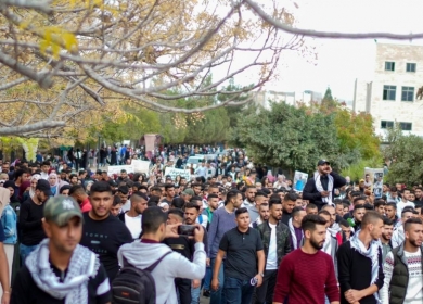 وقفة في جامعة بيرزيت إسنادا للأسرى في سجون الاحتلال
