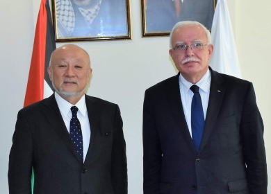 المالكي يستقبل المبعوث الياباني الجديد الخاص لعملية السلام في الشرق الأوسط
