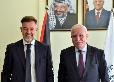 المالكي يطلع وفدا من دوقية لوكسمبورغ على الوضع الراهن في الأراضي الفلسطينية