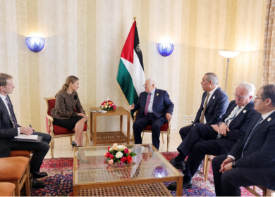 الرئيس يستقبل الموفدة الأميركية للقمة العربية