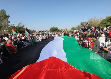 جنازة رمزية للشهيد الطالب عامر حلبية في جامعة بيرزيت