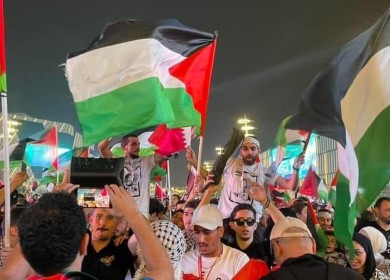 فلسطين حاضرة في فعاليات كأس العالم