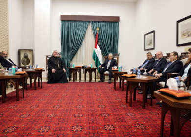 الرئيس يستقبل أمين عام مجلس الكنائس العالمي