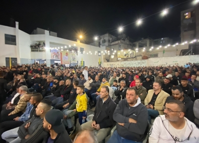 مهرجان تأبين للشهداء في مخيم جنين