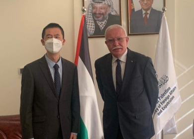 المالكي خلال لقائه السفير الصيني: نأمل بتعزيز الجهود لإيجاد حل عادل للقضية الفلسطينية