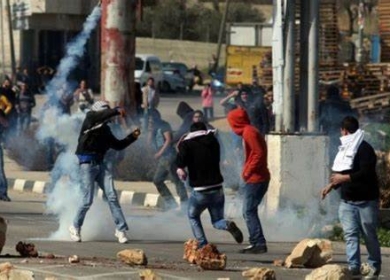 مواجهات مع الاحتلال في حوسان غرب بيت لحم