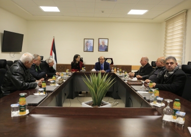 أبو زيد يطلع سفيرة فلسطين لدى كندا على عمل المدرسة الوطنية بمجال الإدارة العامة والموارد البشرية