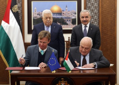 الرئيس يرعى توقيع حزمة الدعم المالي لفلسطين من الاتحاد الأوروبي