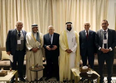 الرئيس يستقبل وفدا من عدة جهات مانحة للقدس