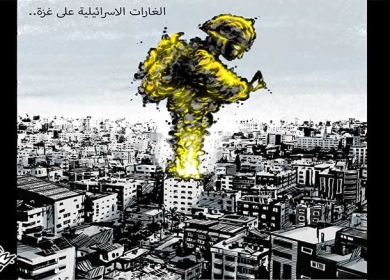 الغارات الاسرائيلية على غزة ...