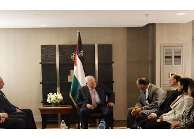 الرئيس يستقبل عددا من قيادات المؤسسات الأميركية الداعمة لشعبنا