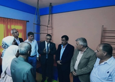 السفير عبد الهادي يشارك بافتتاح مركز للعلاج الفيزيائي لمؤسسة مساواة لتمكين ذوي الإعاقة جانب مخيم اليرموك 