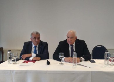 وزير الداخلية يطلع جاليتنا في رومانيا على الوضع السياسي الراهن في الأرض الفلسطينية