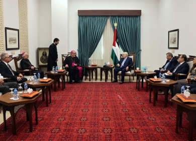 الرئيس يستقبل بطريرك القدس للاتين الكاردينال بيتسابالا