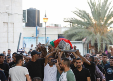 تشييع جثمان الشهيد بلال قدح في شقبا غرب رام الله