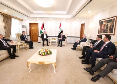 ‎فتوح يبحث مع وزير الخارجية العراقي تداعيات العدوان على شعبنا