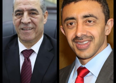 الشيخ يبحث مع وزير خارجية الإمارات سبل وقف العدوان على قطاع غزة