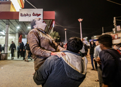 استشهاد شاب برصاص قناصة الاحتلال في ساحة مجمع ناصر الطبي