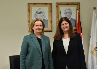 الوزيرة شاهين تبحث مع القنصل العام البريطاني سبل تعزيز التعاون المشترك