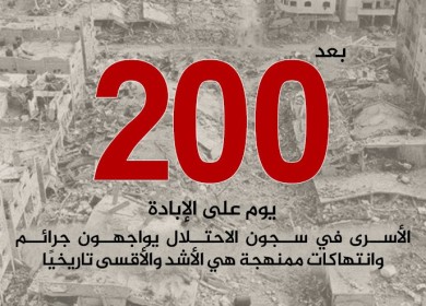 نادي الأسير: 8430 حالة اعتقال بالضفة بما فيها القدس بعد 200 يوم من العدوان