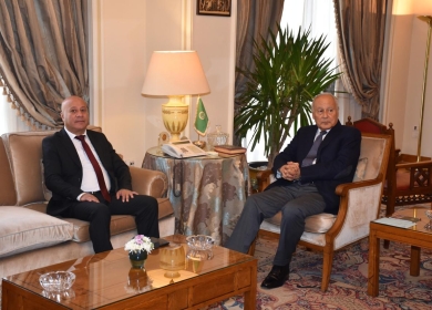 أبو هولي يطلع أبو الغيط على خطورة القرار الذي اتخذته إسرائيل بحظر أنشطة "الأونروا"