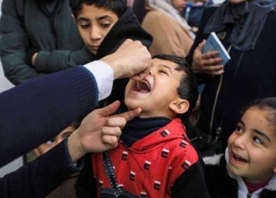 الأمم المتحدة: تطعيم 600 ألف طفل فلسطيني في غزة ضد شلل الأطفال