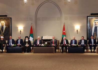 الرئيس يلبي دعوة الملك عبد الله الثاني للإفطار