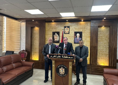 المحافظ كميل يوجه نداء عاجلا للرأي العام العالمي والمجتمع الدولي بالتحرك لوقف عدوان الاحتلال على طولكرم ومخيميها