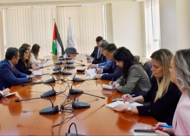 شاهين تُطلع المدير السياسي في وزارة الخارجية الرومانية على آخر المستجدات