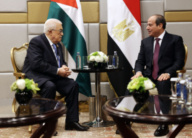 الرئيس يجتمع مع الرئيس المصري
