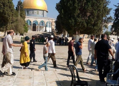 مستعمرون يقتحمون المسجد الأقصى ويؤدون طقوسا تلمودية