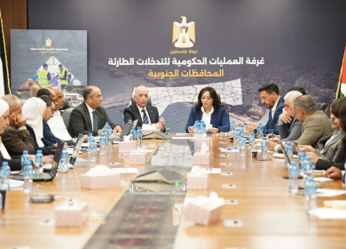 غرفة العمليات الحكومية تستعرض خطة وزارة الزراعة للتعافي وإعادة الإعمار في قطاع غزة
