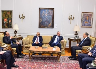 الشيخ يلتقي وزير الخارجية المصري ومدير المخابرات