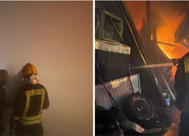 الدفاع المدني يستجيب لـ65 حادث إطفاء وإنقاذ منذ دخول المنخفض