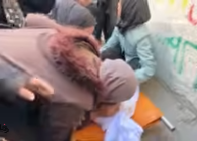 تشييع 3 شهداء ارتقوا بقصف إسرائيلي في غزة