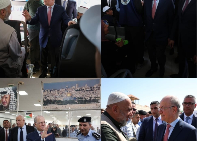 رئيس الوزراء يتفقد أوضاع الحجاج في مدينة الحجاج بأريحا قُبيل مغادرتهم لأداء فريضة الحج