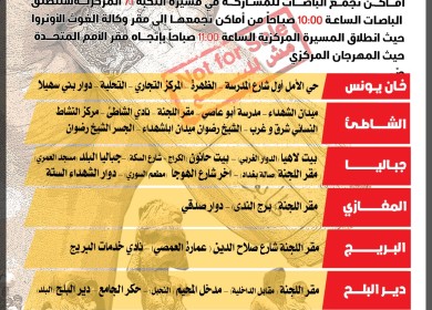 " من رماد النكبة الى تجسيد العودة فلنسقط المؤامرات"