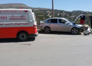 مصرع مواطنة في حادث سير جنوب غرب الخليل