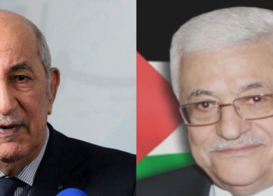الرئيس في اتصال مع أخيه الرئيس الجزائري: نشكركم على جهود الجزائر في لم الصف الفلسطيني ونتطلع لقمة عربية ناجحة