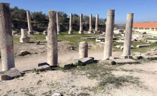 وفد وزاري يتفقد المواقع الأثرية في سبسطية