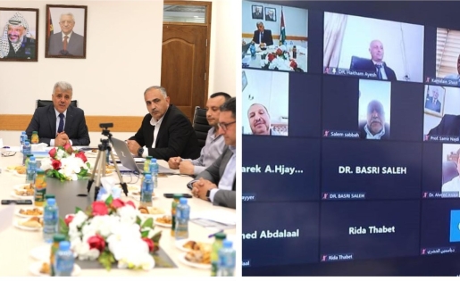 برهم يناقش مع رؤساء مؤسسات التعليم العالي في قطاع غزة خطة الوزارة لاستئناف التعليم