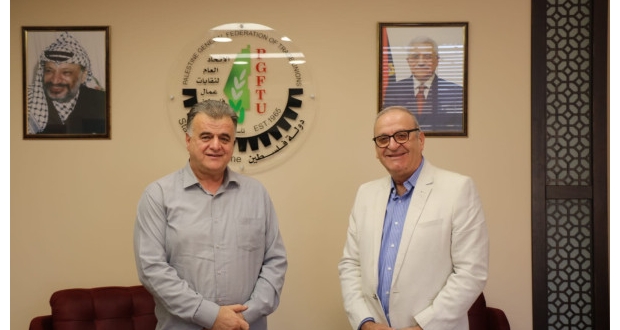 شاهر سعد يستقبل سفير فلسطين في أستراليا ونيوزيلاندا