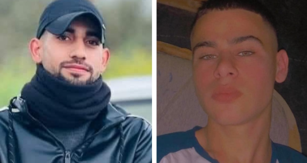 الشهيدان الطفل مهتدي ماجد سليم والشاب سامر سعيد رضوان