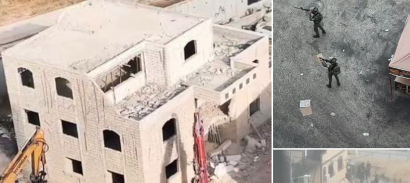 الاحتلال يهدم منزلا وبناية سكنية في كفر عقب شمال القدس
