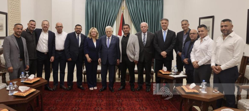 الرئيس يستقبل وفدا من الجالية الفلسطينية في الولايات المتحدة الأميركية